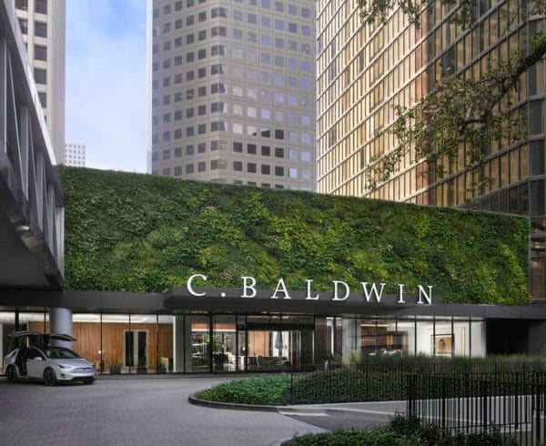 Main entrance and drive way of C Baldwin Hotel