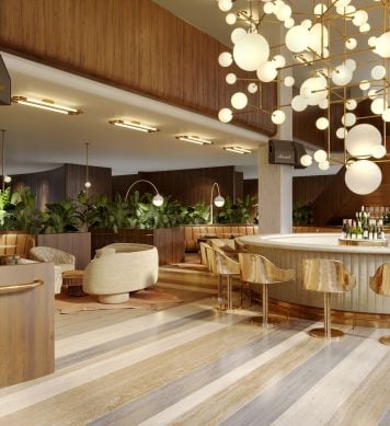 Lobby bar at C Baldwin Hotel