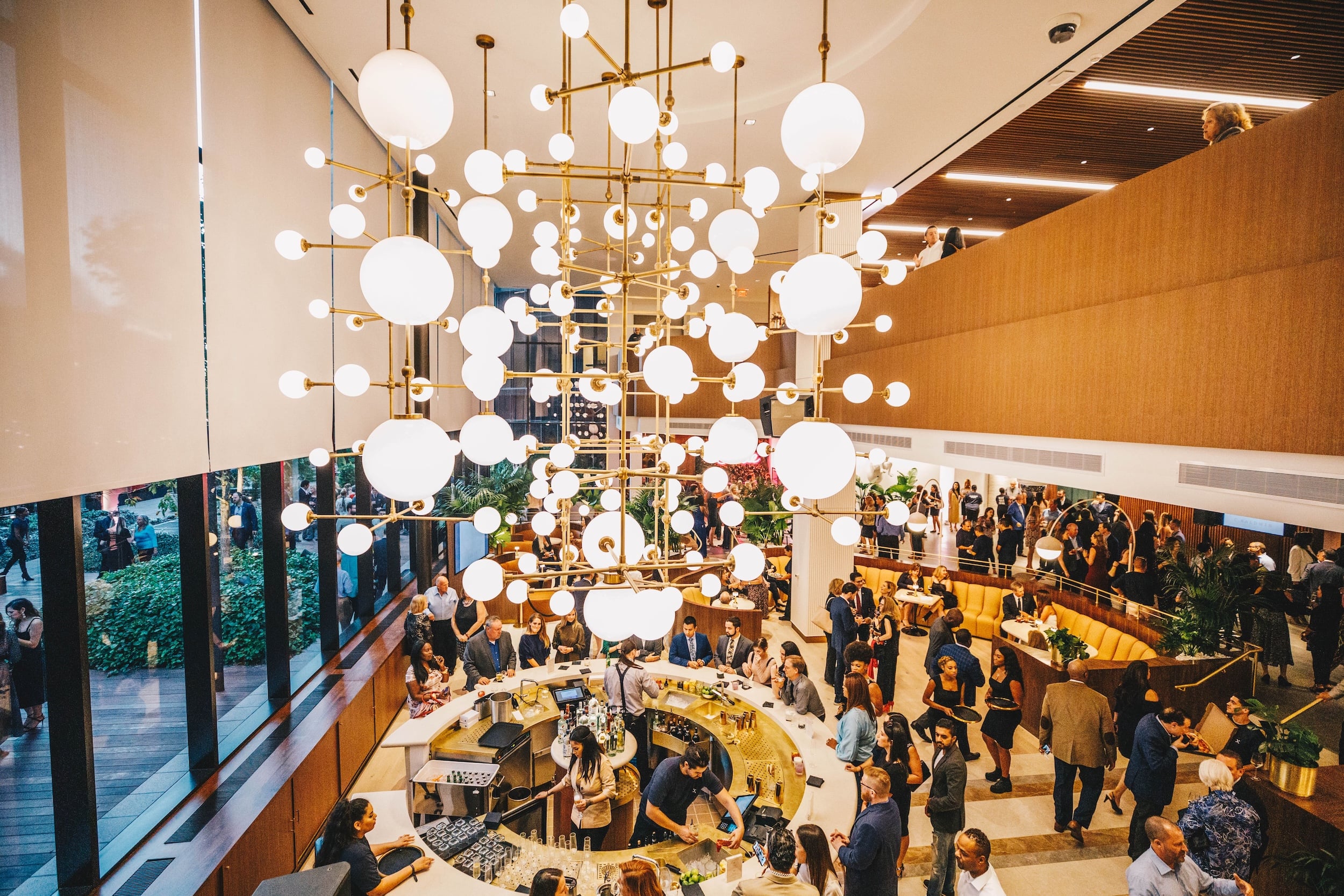 Lobby bar hosting event