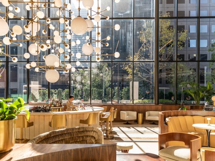 Image of the lobby bar in C. Baldwin Hotel