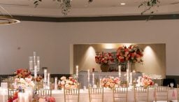 An empty B. Jordan Ballroom at C. Baldwin, showcasing the space