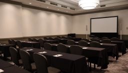 An empty B. Jordan Ballroom at C. Baldwin, showcasing the space
