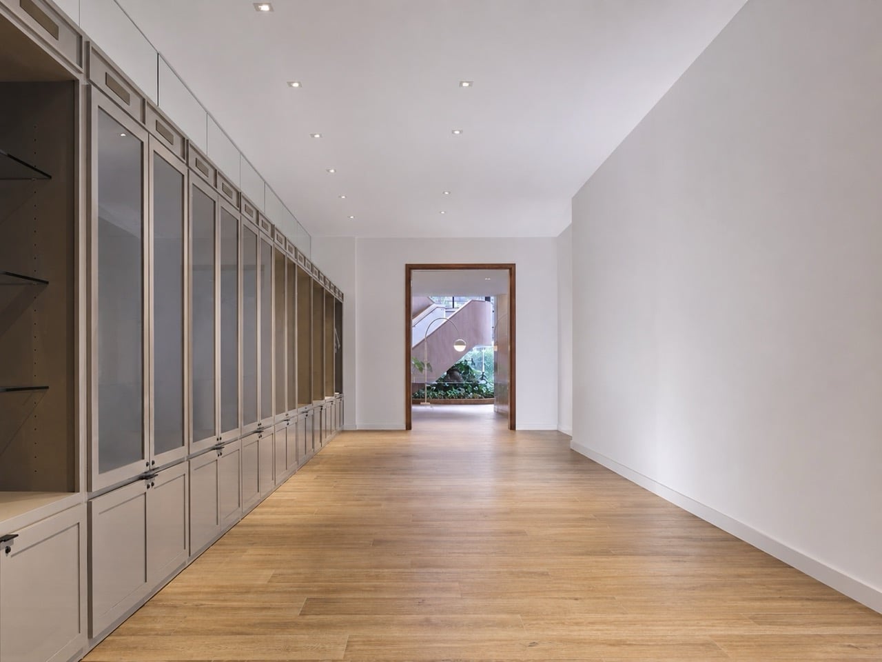 An empty B. Jordan Ballroom at C. Baldwin, showcasing the space